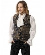 Pentagramme Blue Printing Pattern Gothic Victorian Vest for Men