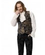 Pentagramme Blue Printing Pattern Gothic Victorian Vest for Men