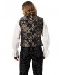 Pentagramme Blue Printing Pattern Gothic Victorian Vest for Men