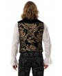 Pentagramme Gold Brocade Gothic Victorian Party Vest for Men