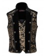 Pentagramme Gold Brocade Gothic Victorian Party Vest for Men
