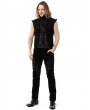 Pentagramme Black Gothic Steampunk Victorian Brocade Pattern Vest for Men