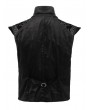 Pentagramme Black Gothic Steampunk Victorian Brocade Pattern Vest for Men