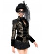 Pentagramme Gold Vintage Jacquard Gothic Tailcoat for Women