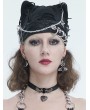 Devil Fashion Black Gothic Punk Metal Pin Chain Cross Pendant Hat