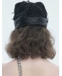 Devil Fashion Black Gothic Punk Metal Pin Chain Cross Pendant Hat