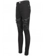 Devil Fashion Black Gothic Punk Long Slim Fit Casual Pants for Women