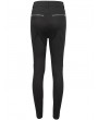 Devil Fashion Black Gothic Punk Long Slim Fit Casual Pants for Women