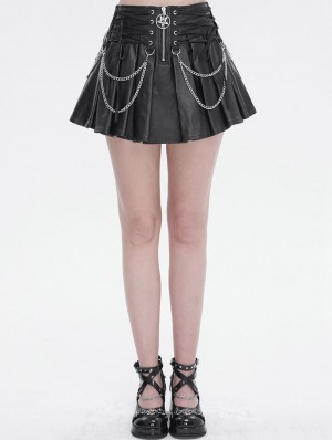 Long Black Gothic Skirt  TECHWEAR UK