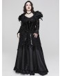 Punk Rave Black Gorgeous Velvet Gothic Printing Plus Size Underbust Corset Waistband