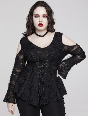 Gothic Plus Size Clothing for Women, Gothic Plus Size Dresses, Tops, Pants  and Skirts 