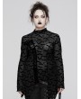 Punk Rave Black Gothic Bat Mesh Long Sleeve Basic Plus Size T-Shirt for Women