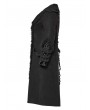Punk Rave Black Vintage Gothic Single Breasted Lapel Long Plus Size Coat for Women