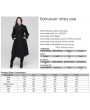 Punk Rave Black Vintage Gothic Single Breasted Lapel Long Plus Size Coat for Women