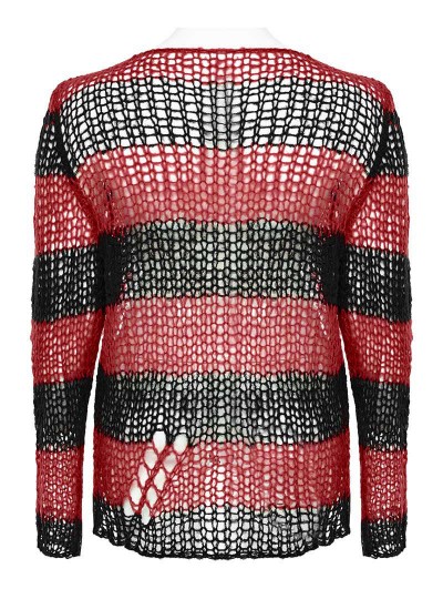 PUNK RAVE / NIGHTMARE ACADEMY RED CARDIGAN Free レッド H-25-02-13-066-PU-TO-KB-ZT353 Kraken Coat by Punk Rave brand