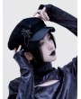 Black Dark Gothic Punk Street Spider Chain Hat