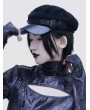 Black Dark Gothic Punk Street Spider Chain Hat