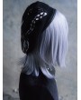 Black Gothic Butterfly Embroidered Punk Pin Hat