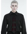 Devil Fashion Black and Red Vintage Gothic Lace Applique Party Necktie for Men
