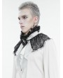 Devil Fashion Black and White Gothic Retro Ruffle Lace Party Bow Tie for Men