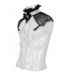 Devil Fashion Black and White Gothic Retro Ruffle Lace Party Bow Tie for Men