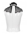 Devil Fashion Black and White Gothic Retro Ruffle Lace Party Bow Tie for Men