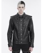 Devil Fashion Black Gothic Punk Rivet Daily Short Jacket for Men