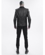 Devil Fashion Black Gothic Punk Rivet Daily Short Jacket for Men