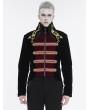 Devil Fashion Black and Gold Vintage Gothic Embroidery Party Tailcoat for Men