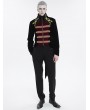 Devil Fashion Black and Gold Vintage Gothic Embroidery Party Tailcoat for Men