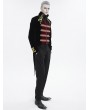 Devil Fashion Black and Gold Vintage Gothic Embroidery Party Tailcoat for Men