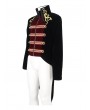 Devil Fashion Black and Gold Vintage Gothic Embroidery Party Tailcoat for Men