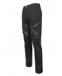 Devil Fashion Black Gothic Punk Rock Leg Harness Fitted Pants for Men