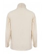 Devil Fashion Beige Vintage Gothic Stand Collar Long Sleeve Cotton Shirt for Men