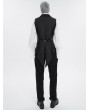 Devil Fashion Black Gothic Retro Feather Party Swallowtail Waistcoat for Men