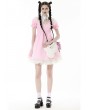 Dark in Love White Cute Gothic Dolly Bone Chain Shoulder Bag