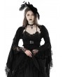 Dark in Love Black Gothic Retro Girdling Bell Sleeves Cape for Women