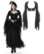 Dark in Love Black Gothic Retro Girdling Bell Sleeves Cape for Women