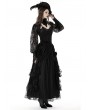 Dark in Love Black Gothic Retro Court Lace Sleeves Cape for Women