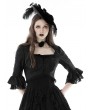 Dark in Love Black Gothic Gorgeous Lace Cape Top for Women