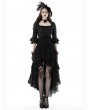 Dark in Love Black Gothic Gorgeous Lace Cape Top for Women