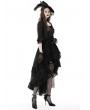 Dark in Love Black Gothic Gorgeous Lace Cape Top for Women