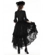 Dark in Love Black Gothic Gorgeous Lace Cape Top for Women