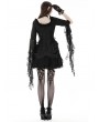 Dark in Love Black Gothic Court Exaggerated Sleeves Short Party Dress
