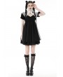 Dark in Love Black Gothic Lolita Cross Princess Dress with Detachable Collar