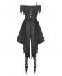 Dark in Love Black Gothic Rose Runaway Princess High-Low Dress