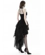 Dark in Love Black Sexy Gothic Halter High-Low Lace Dress