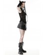 Dark in Love Black Gothic Punk Spider Mesh Sleeveless Top for Women