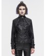 Devil Fashion Black Gothic Punk Metal Daily Wear Short Jacket for Women