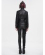 Devil Fashion Black Gothic Punk Metal Daily Wear Short Jacket for Women